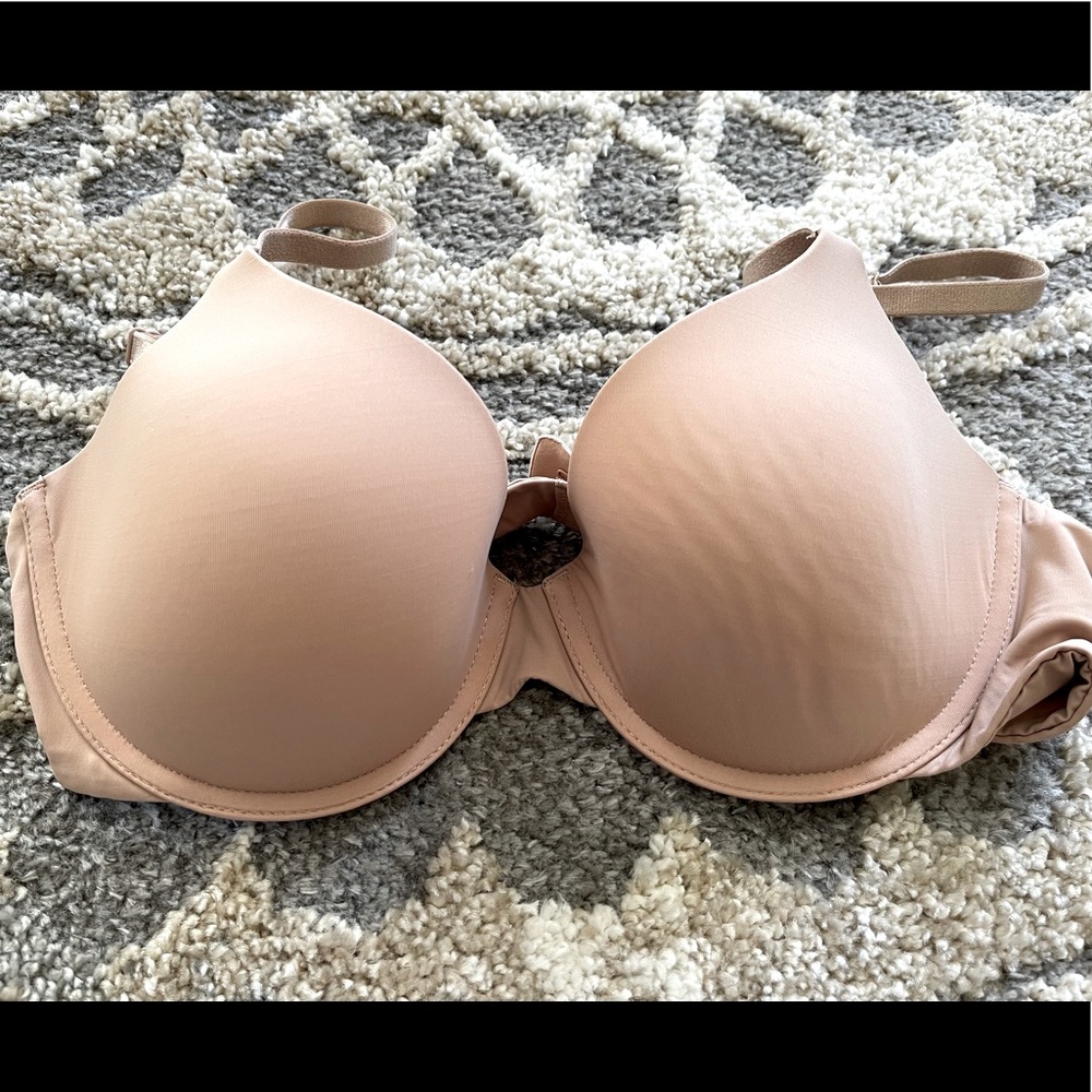 VS t-shirt lightly lined Demi bra - nude